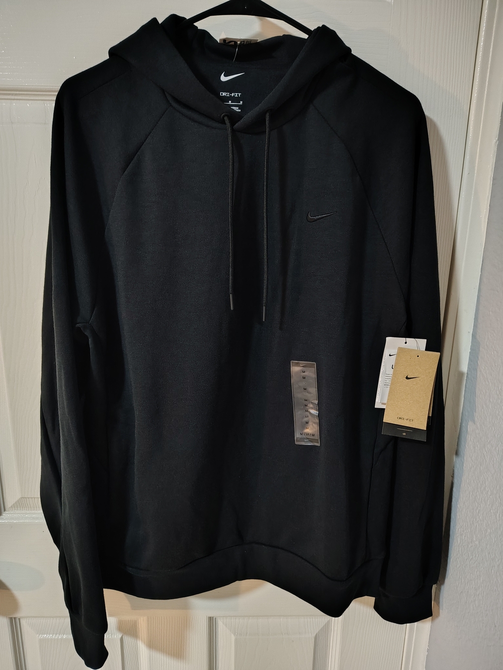 Mens Nike Black Dri-FIT Pullover Hoodie Size M